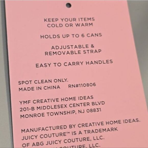 Juicy Couture Word Play Logo Insulated Cooler Bag - Picture 8 of 10